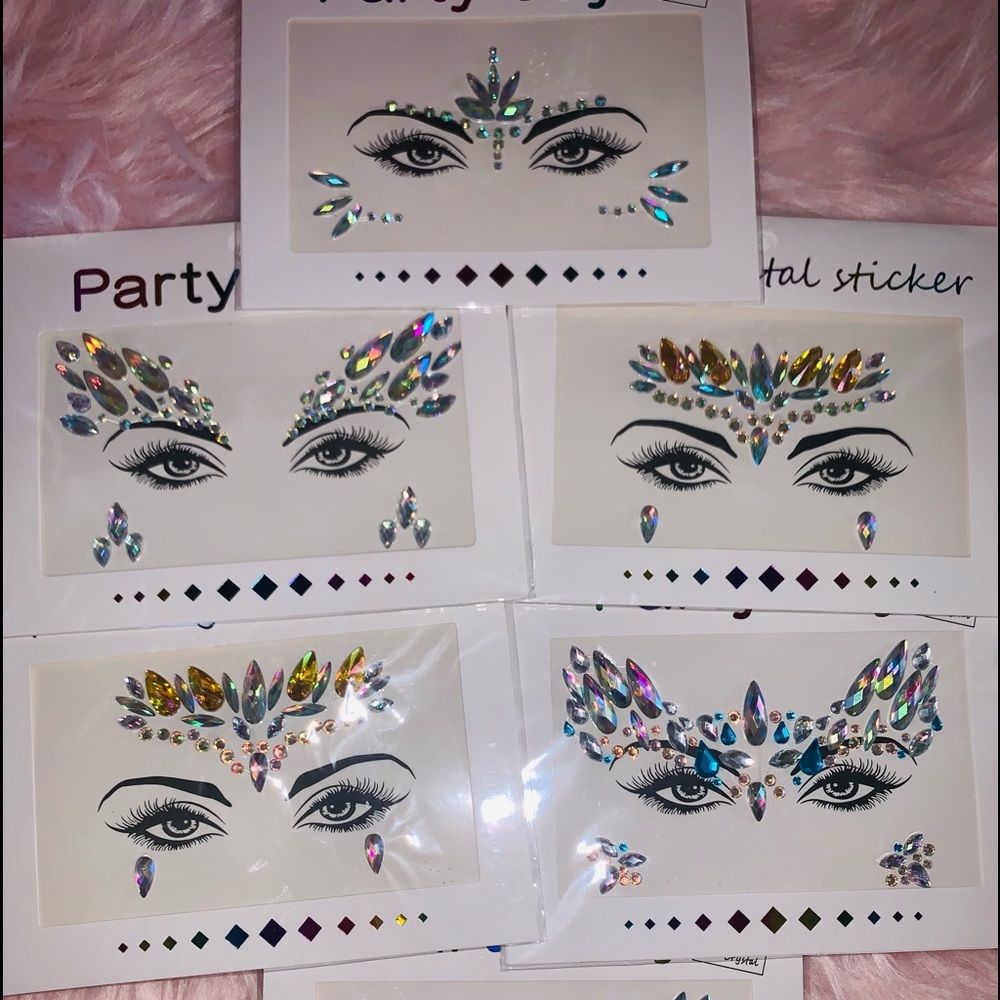 Face gem rhinestones bundle